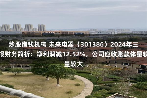 炒股借钱机构 未来电器（301386）2024年三季报财务简析：净利润减12.52%，公司应收账款体量较大