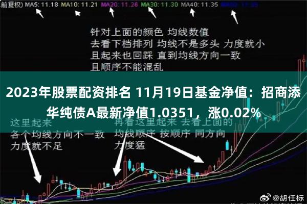 2023年股票配资排名 11月19日基金净值：招商添华纯债A最新净值1.0351，涨0.02%