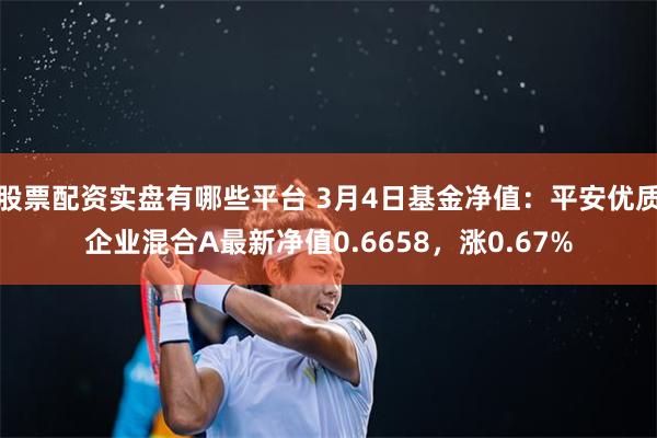 股票配资实盘有哪些平台 3月4日基金净值：平安优质企业混合A最新净值0.6658，涨0.67%